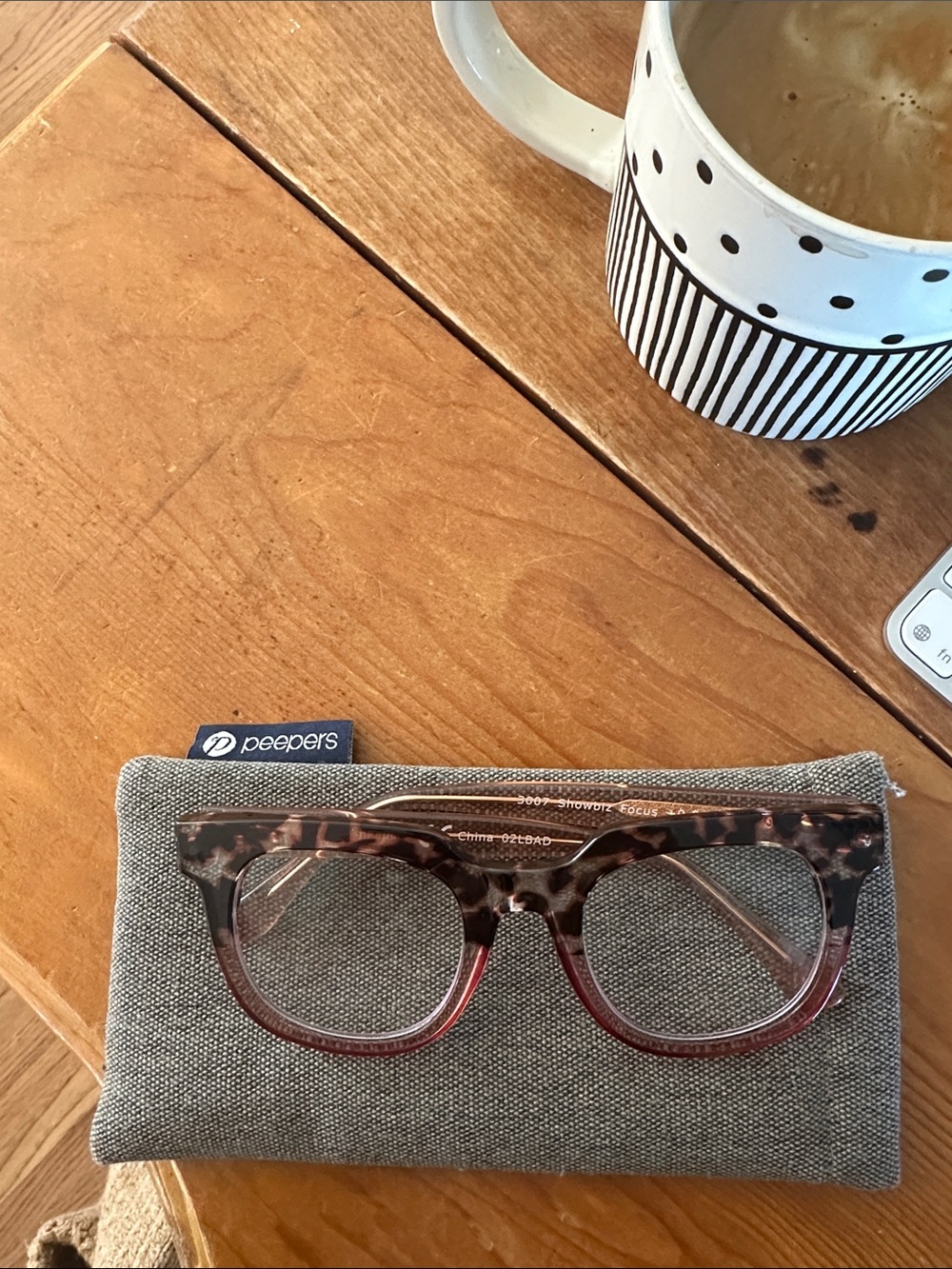 Peepers blue light blocking glasses - Tortoiseshell Brown/pink